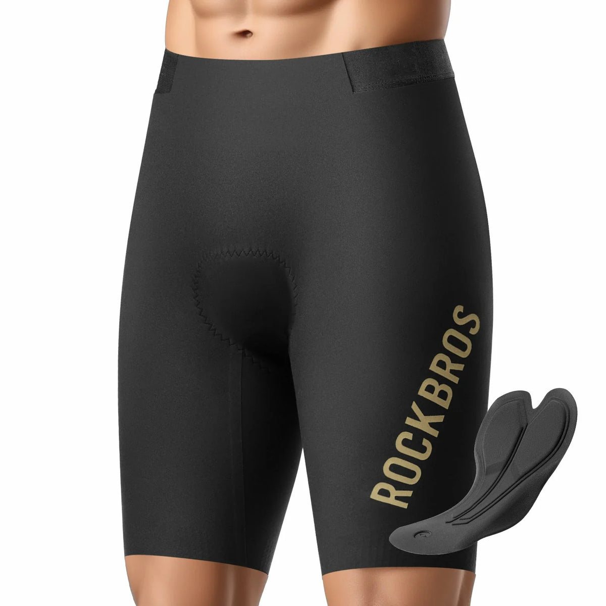ROCKBROS Krótkie spodenki rowerowe męskie z wkładką