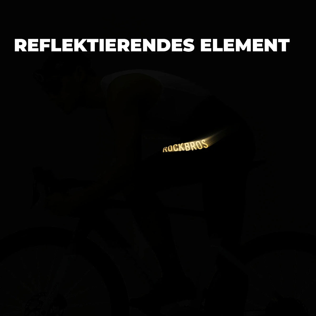 ROCKBROS Krótkie spodenki rowerowe męskie, wyściełane, wzór 3D