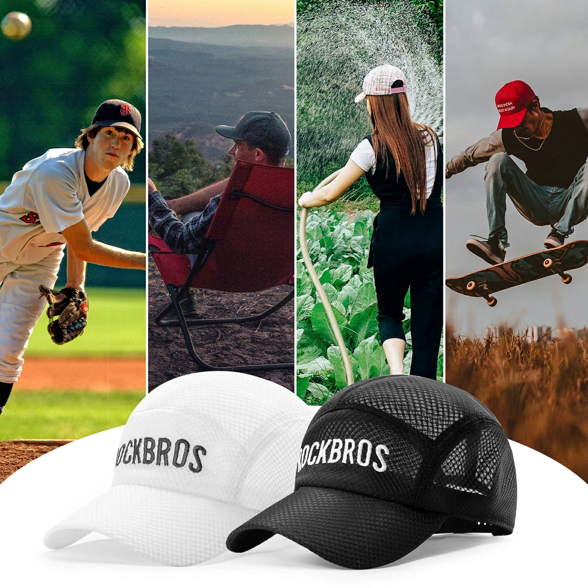 Czapka rowerowa ROCKBROS szybkoschnąca Outdoor Sport Caps ochrona UV czapka