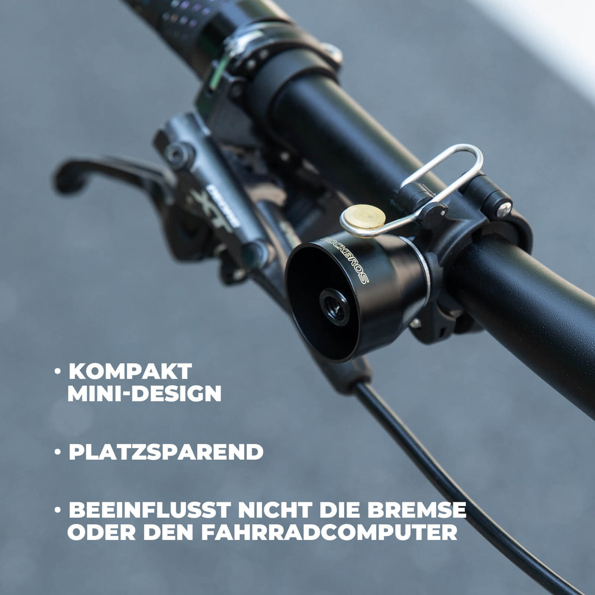 Dzwonek rowerowy ROCKBROS Mini 90dB - stop miedzi & uniwersalna kompatybilność