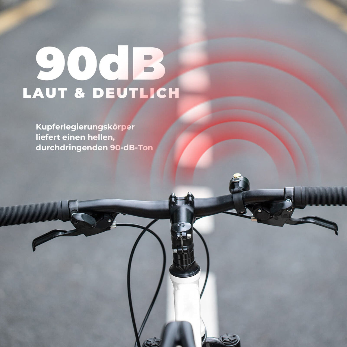 Dzwonek rowerowy ROCKBROS Mini 90dB - stop miedzi & uniwersalna kompatybilność