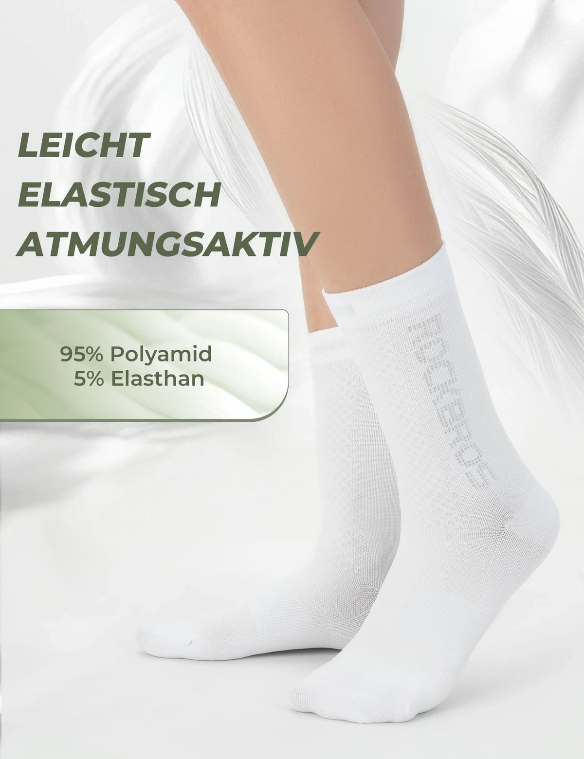 ROCKBROS Skarpety rowerowe Refleksyjne logo Zestaw dwóch par