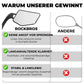 ROCKBROS Lusterko rowerowe HD Bezpieczne lusterko wsteczne rowerowe do kierownicy