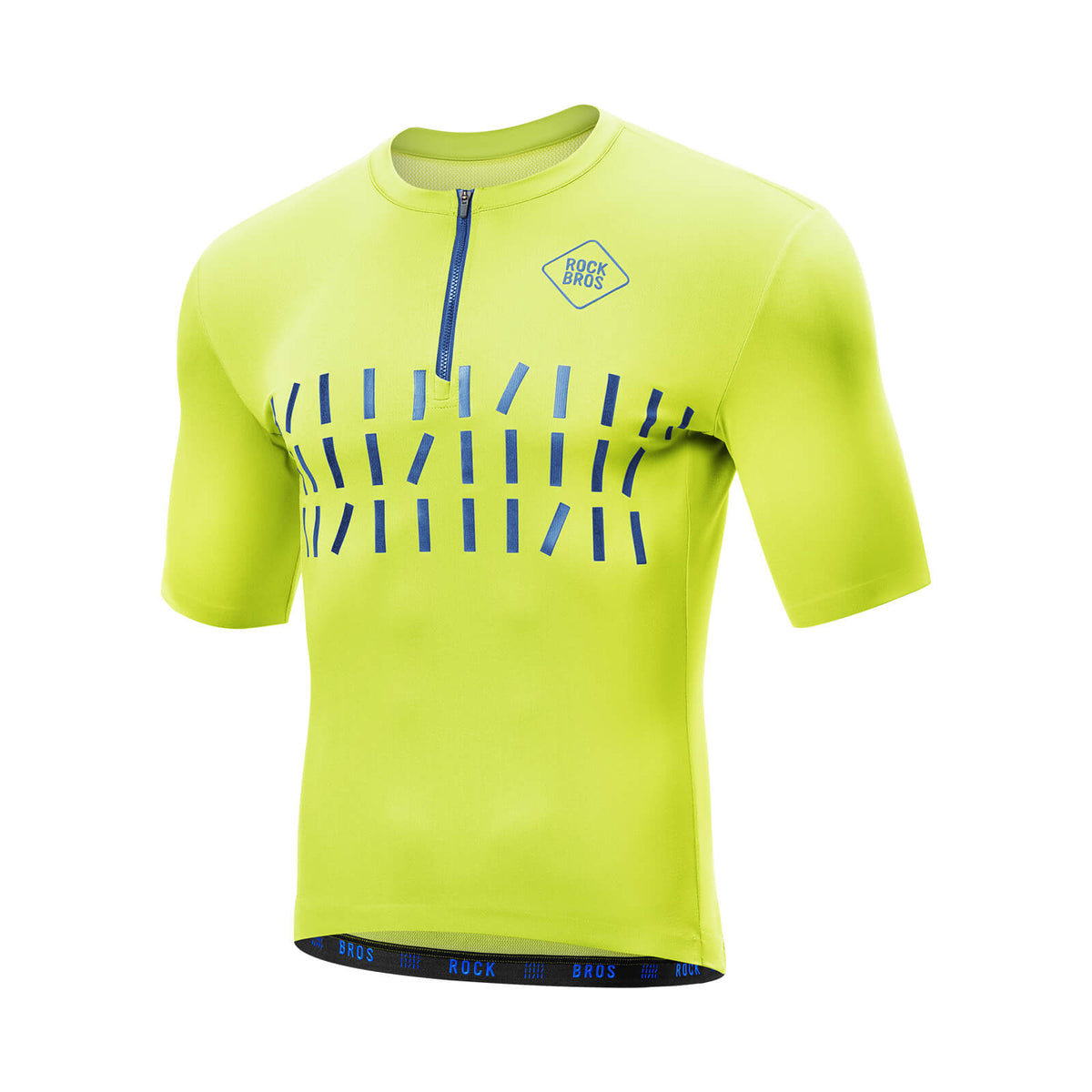 ROCKBROS Koszulka rowerowa krótki rękaw męska Oddychająca i Szybkoschnąca Jersey Odblaskowa