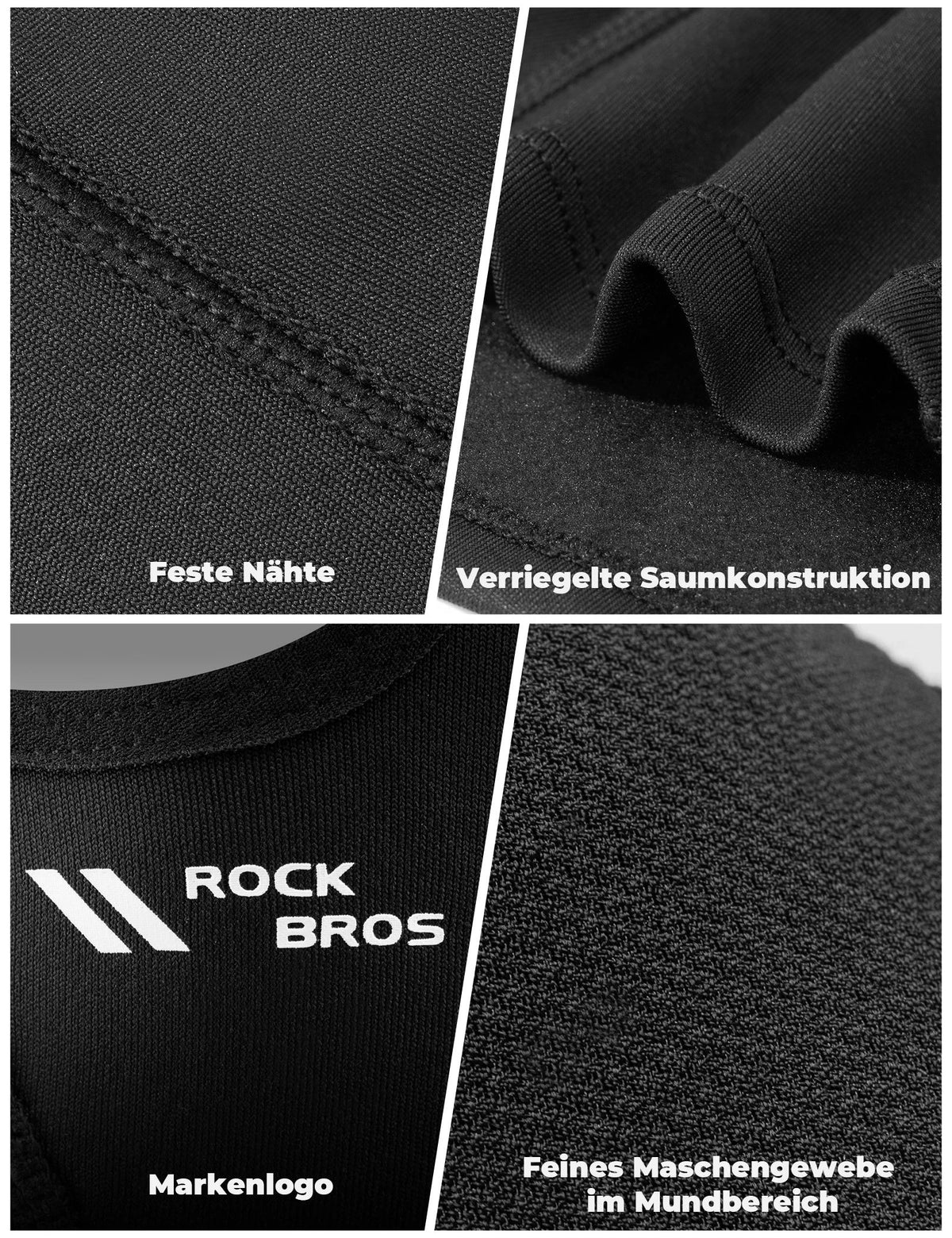 ROCKBROS Polarowa kominiarka zimowa oddychająca balaclava maska narciarska
