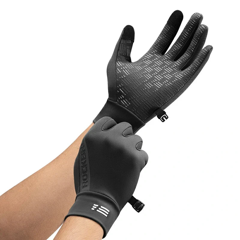 ROCKBROS Graphene zimowe rękawice rowerowe od 5°C do 15°C