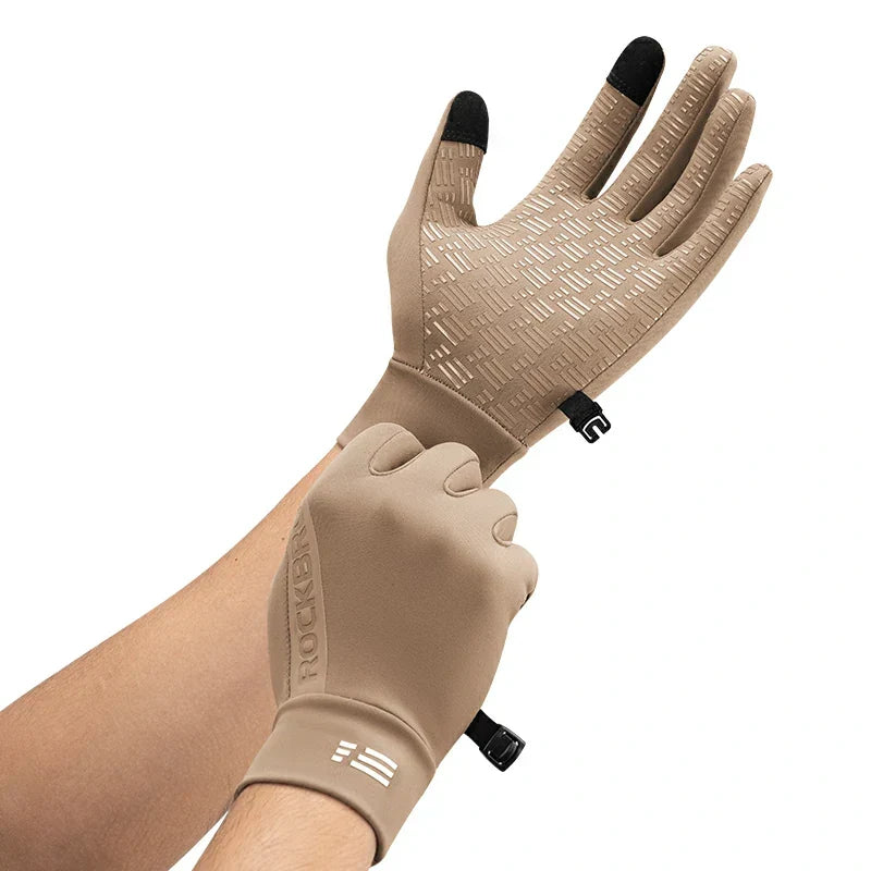 ROCKBROS Graphene zimowe rękawice rowerowe od 5°C do 15°C