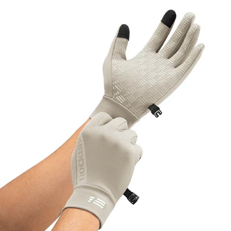 ROCKBROS Graphene zimowe rękawice rowerowe od 5°C do 15°C