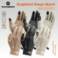 ROCKBROS Graphene zimowe rękawice rowerowe od 5°C do 15°C