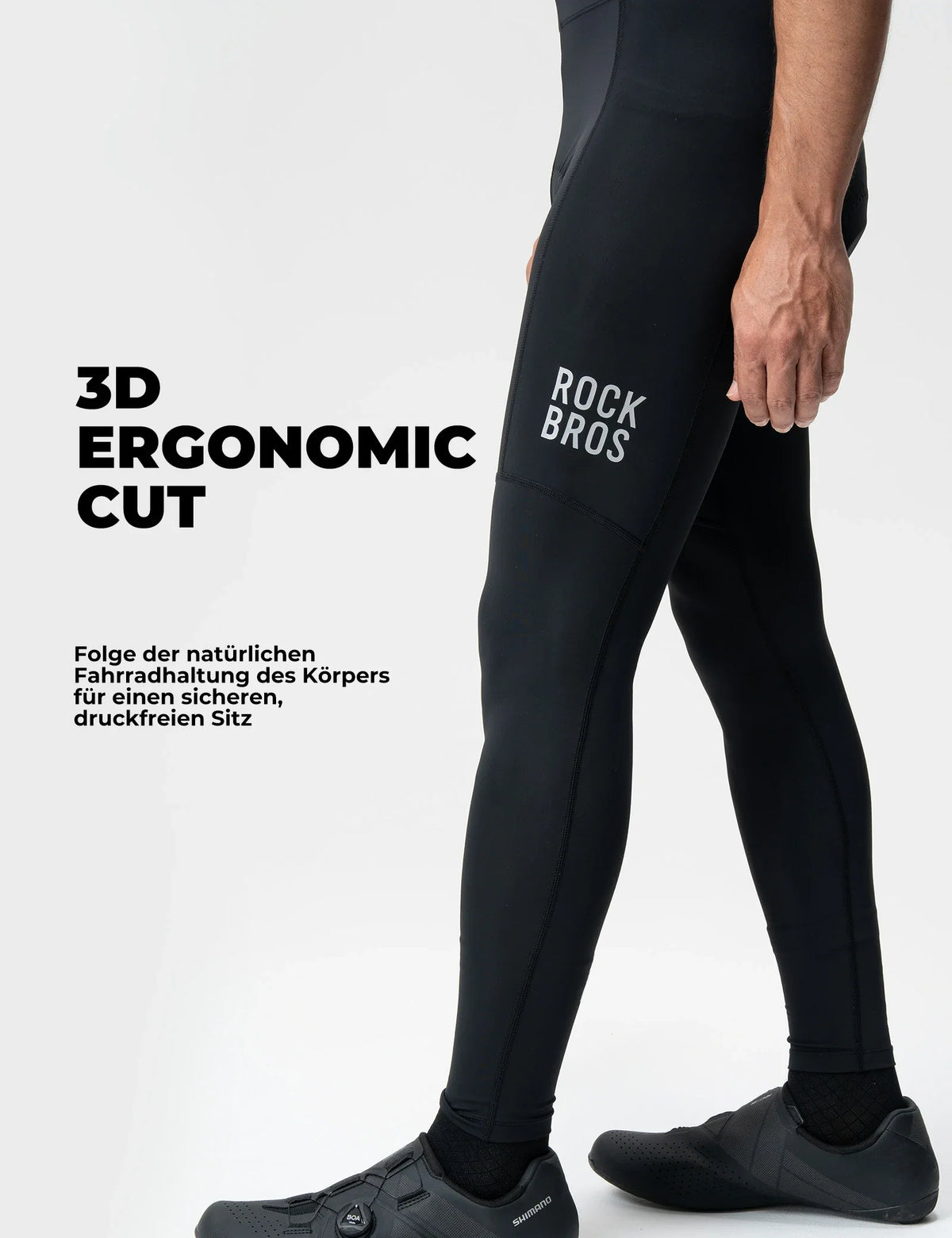 ROCKBROS Męskie spodenki rowerowe - 3D Ergonomiczny krój, 6H+