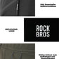 ROCKBROS Męskie Spodenki sportowe Krótkie spodenki rowerowe - Magnetyczny pas, 4 kieszenie