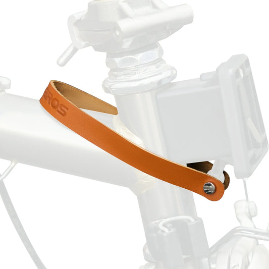 ROCKBROS Skórzany Uchwyt na Szybki Zapięcie do Brompton Skórzana Klamra Zamek Akcesoria do Roweru Składanego