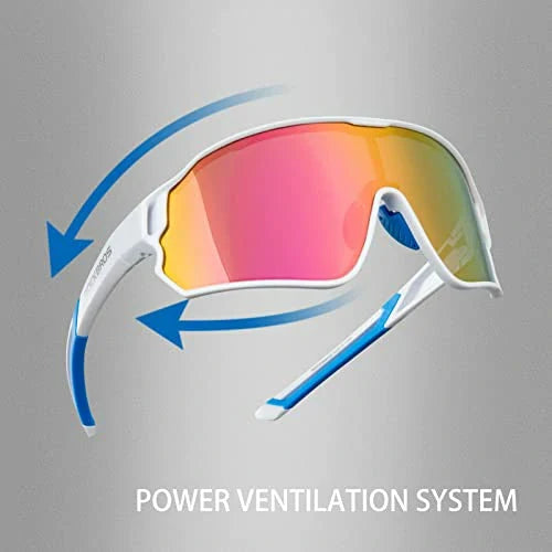ROCKBROS Polaryzacyjne okulary sportowe dla rowerzystów (ochrona UV)