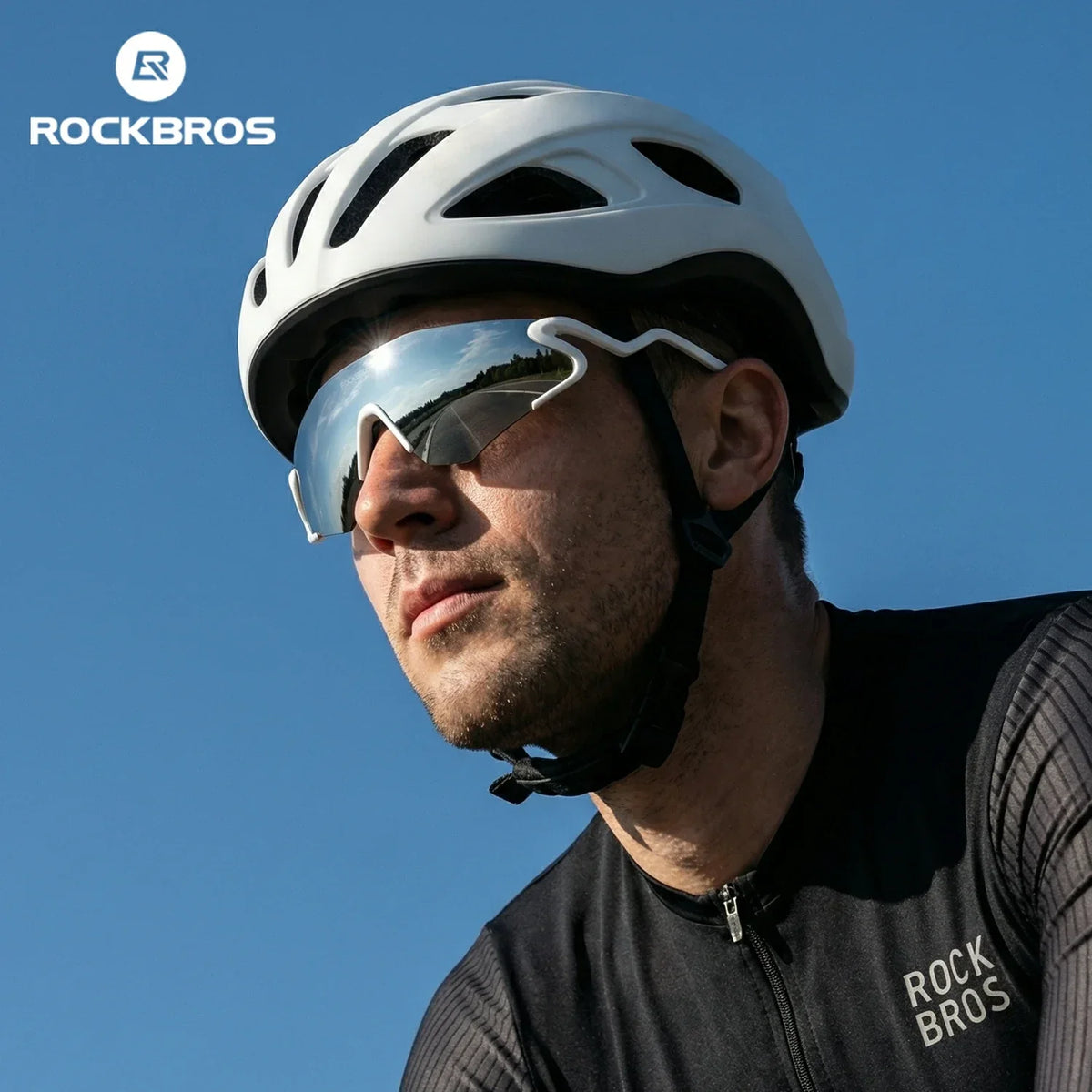 ROCKBROS Okulary rowerowe fotochromatyczne z ochroną UV400