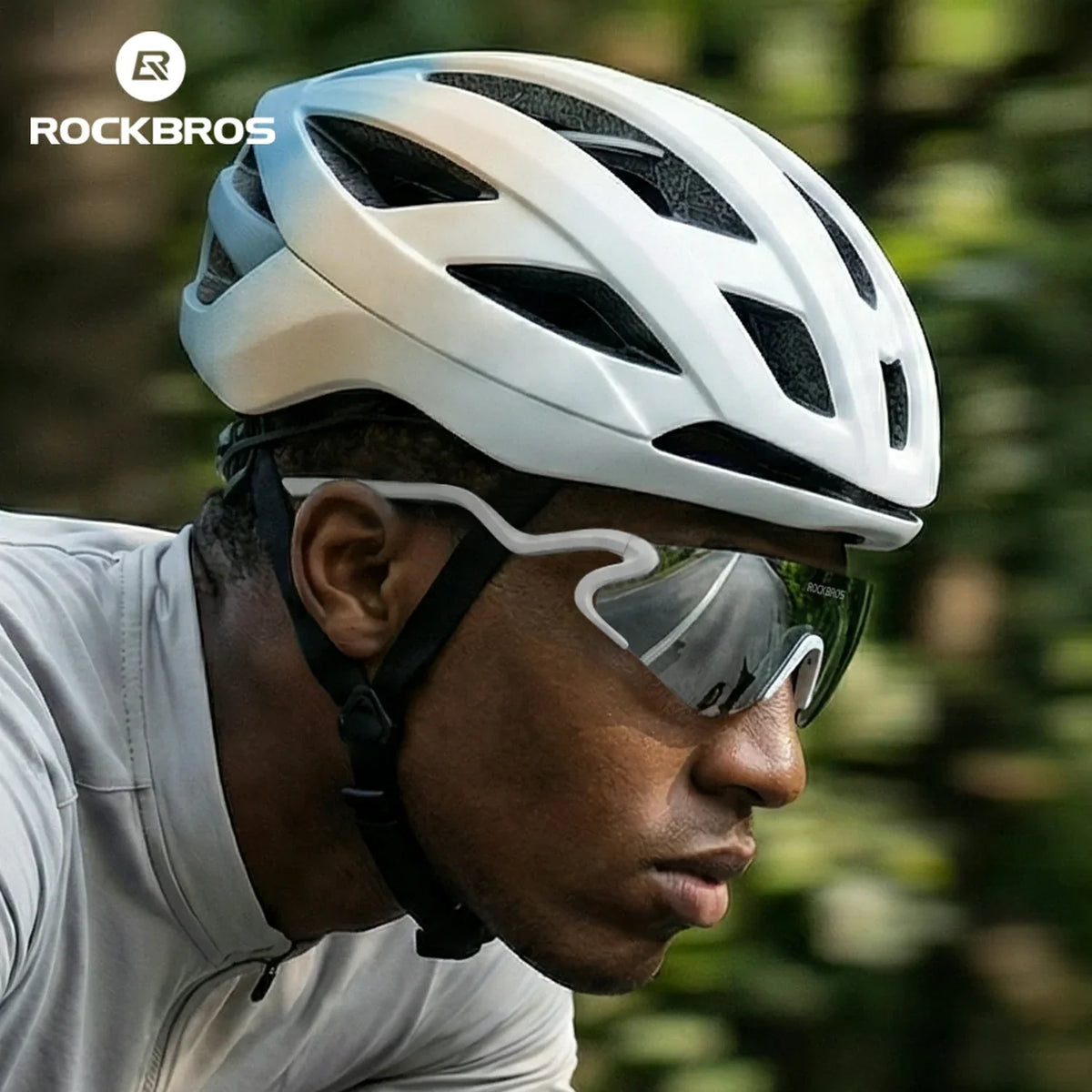 ROCKBROS Okulary rowerowe fotochromatyczne z ochroną UV400