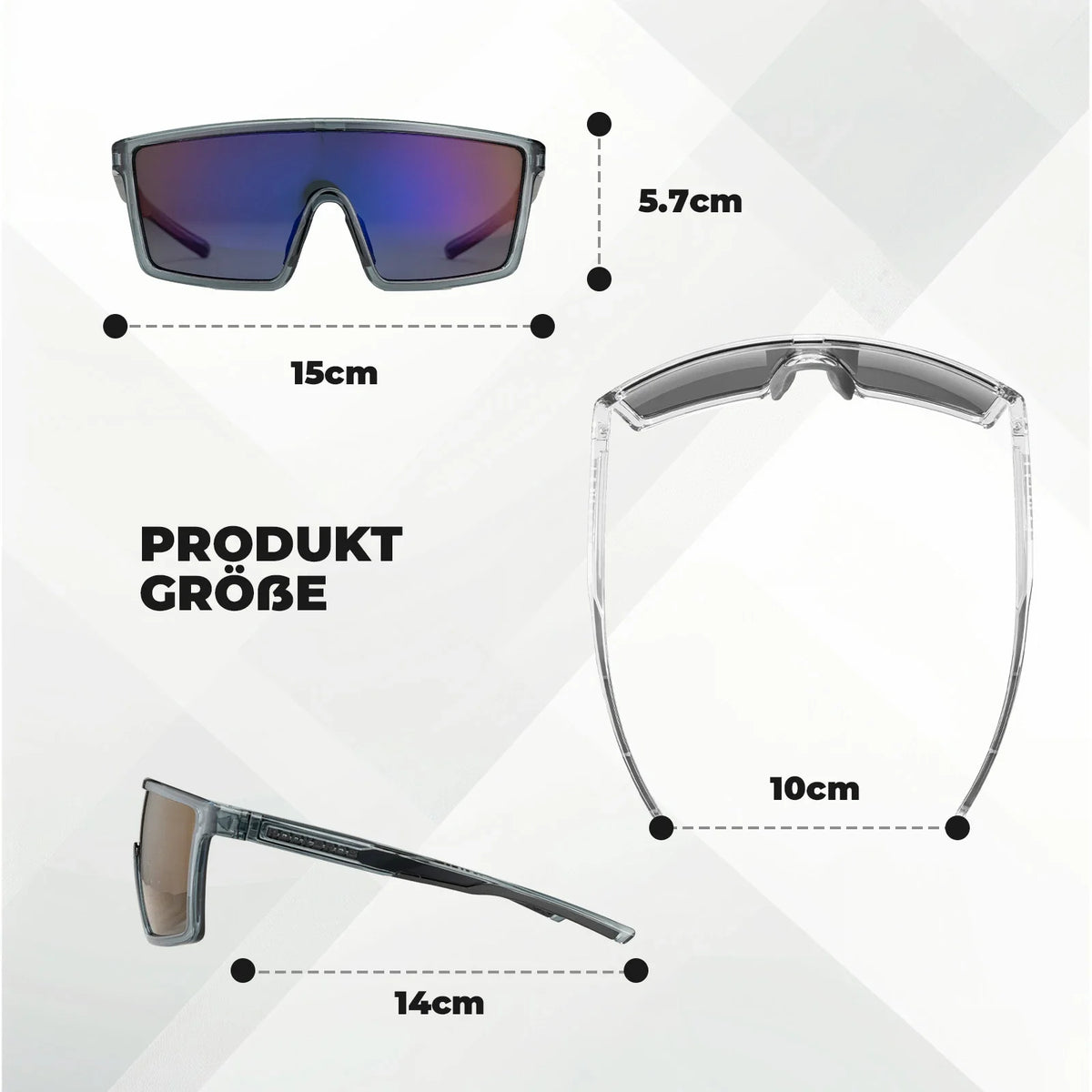 ROCKBROS Okulary rowerowe polaryzacyjne, UV400 z oprawką TR90