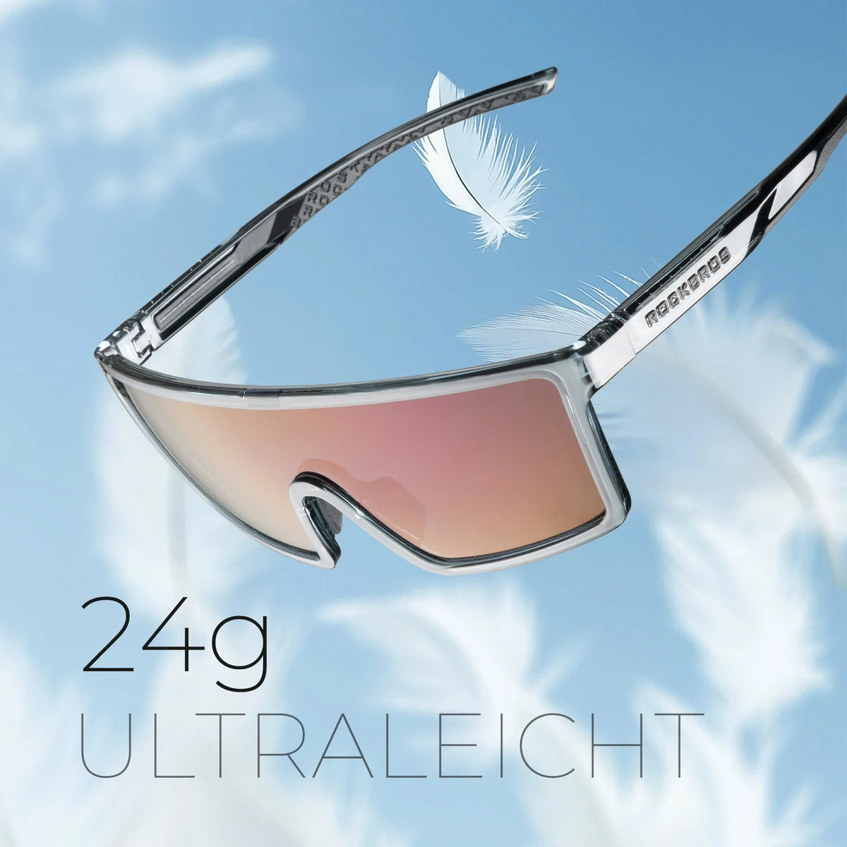 ROCKBROS Okulary rowerowe polaryzacyjne, UV400 z oprawką TR90