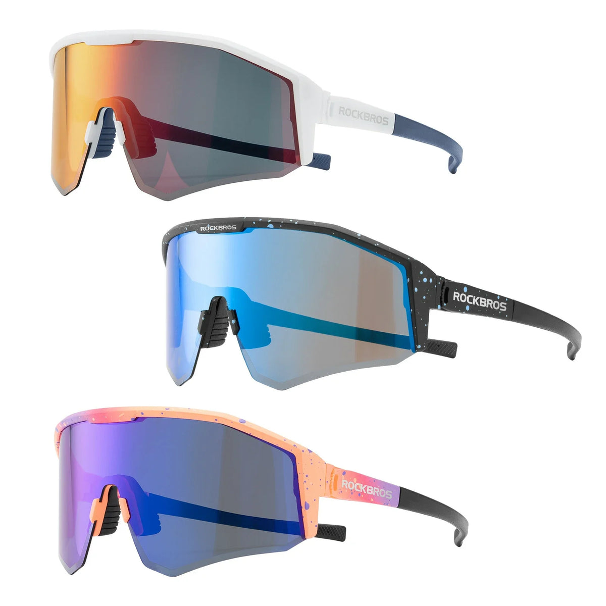 ROCKBROS Okulary rowerowe polarne z regulowanymi zausznikami