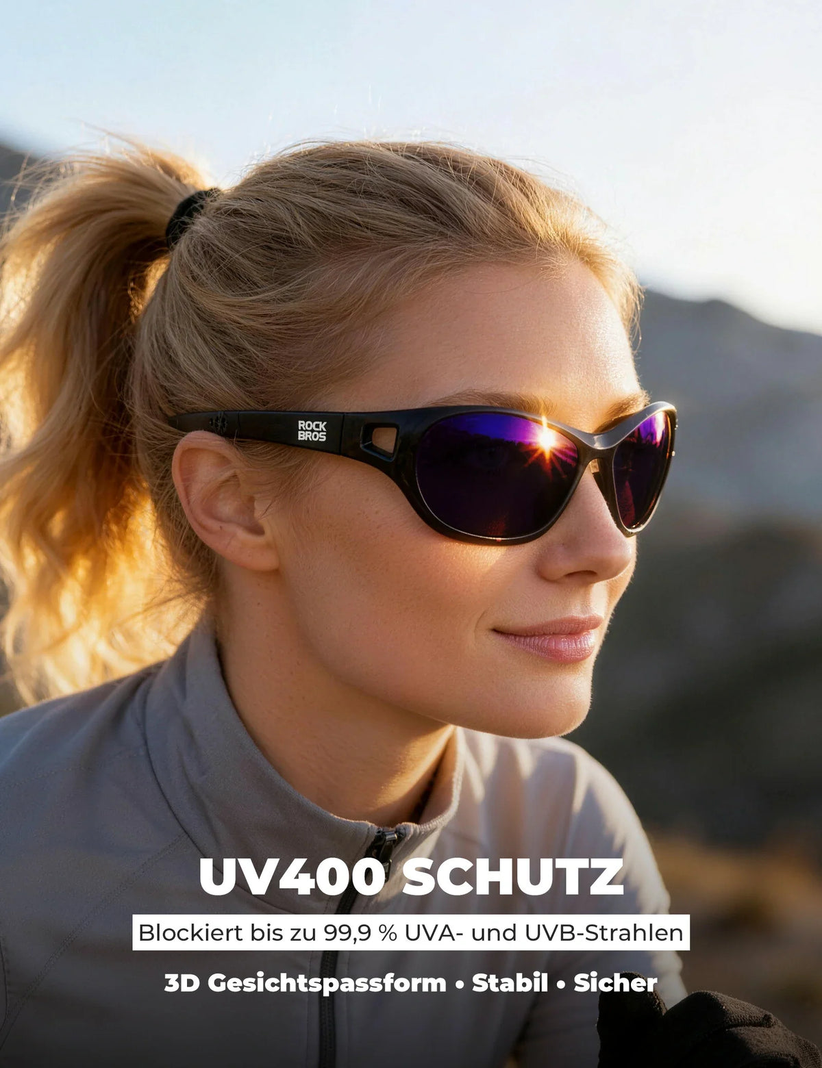 ROCKBROS Polarne okulary sportowe SP394 Ultralight & UV400
