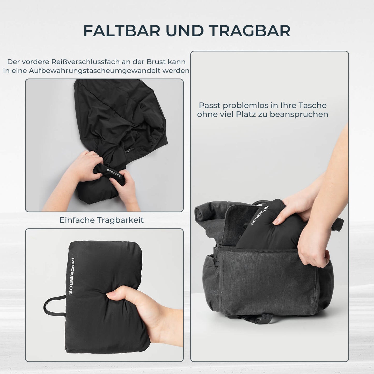 Kamizelka rowerowa bez rękawów, kurtka rowerowa, pakowna, oddychająca, ROCKBROS