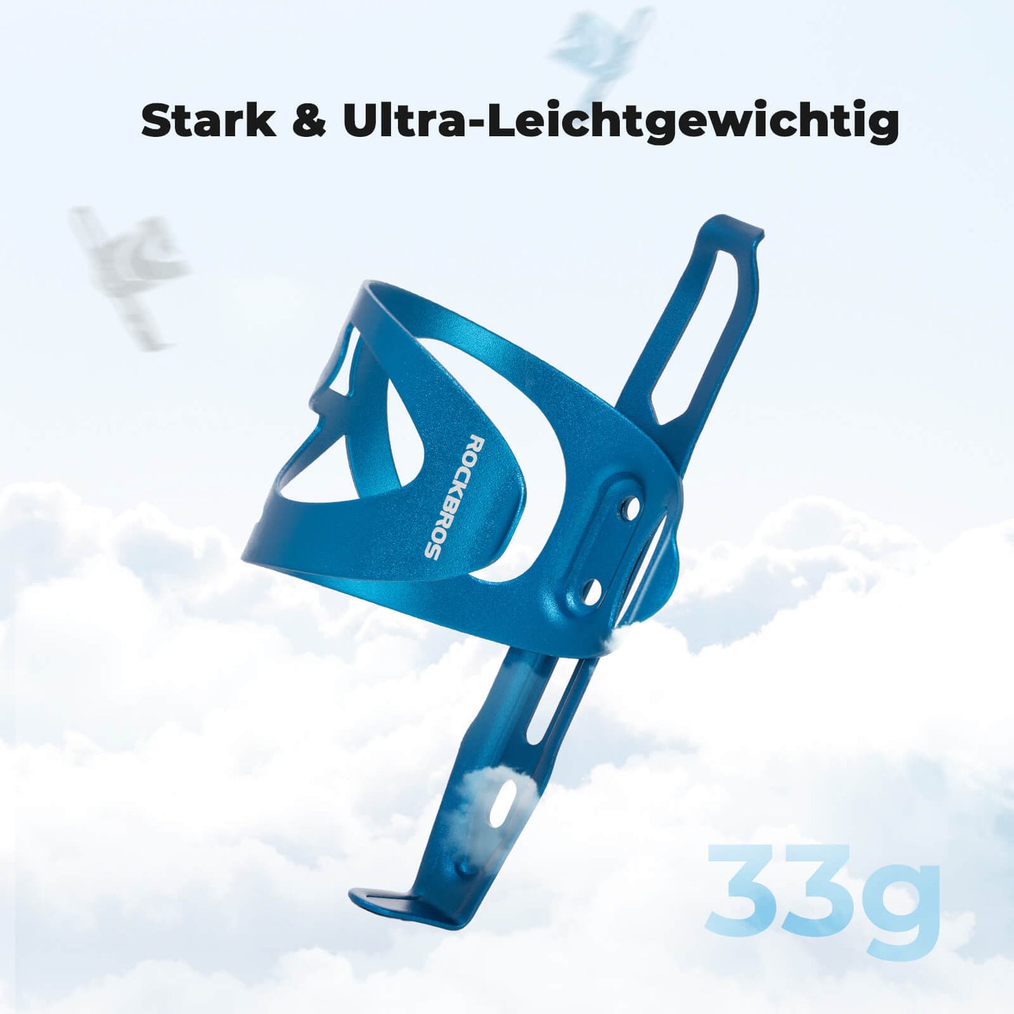 Ultralekki koszyk na bidon rowerowy - 33 g ze stopu aluminium do rowerów górskich/szosowych ROCKBROS