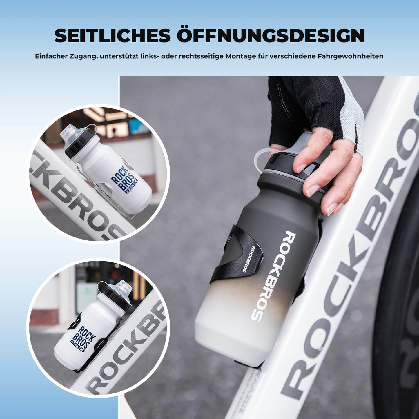 Ultralekki koszyk na bidon rowerowy - 33 g ze stopu aluminium do rowerów górskich/szosowych ROCKBROS