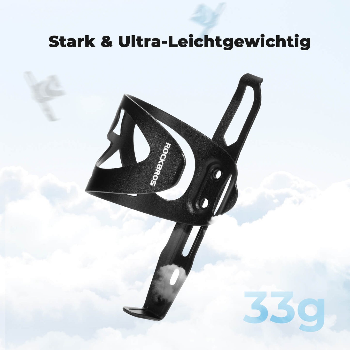 Ultralekki koszyk na bidon rowerowy - 33 g ze stopu aluminium do rowerów górskich/szosowych ROCKBROS