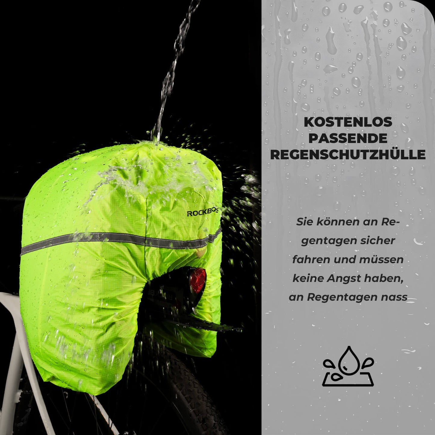 Sakwa rowerowa 17-35L z pokrowcem przeciwdeszczowym ROCKBROS