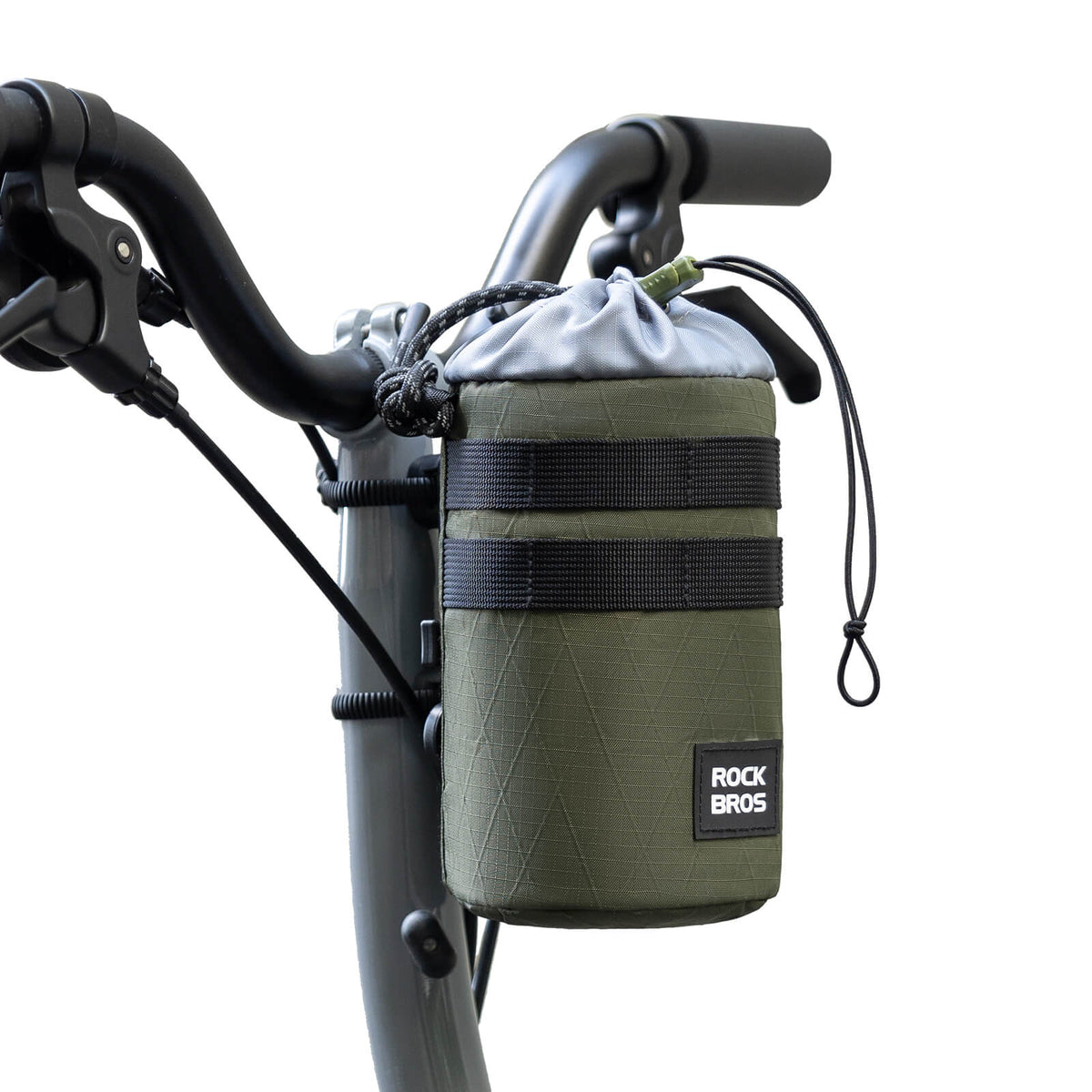 ROCKBROS Sakiewka rowerowa na kierownicę 1.2L na butelki Ø10 cm