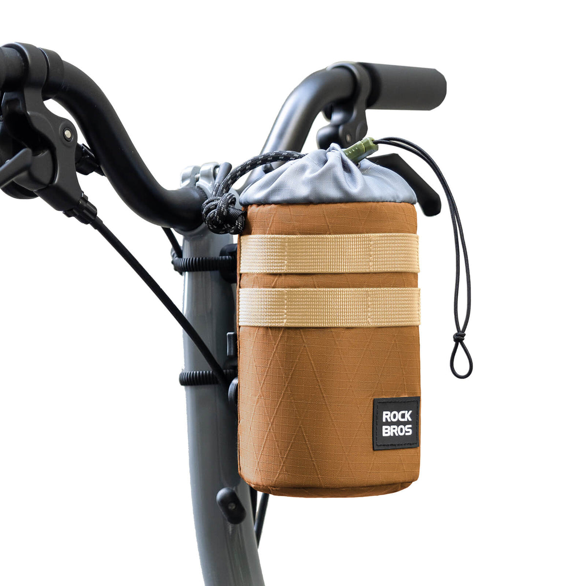 ROCKBROS Sakiewka rowerowa na kierownicę 1.2L na butelki Ø10 cm