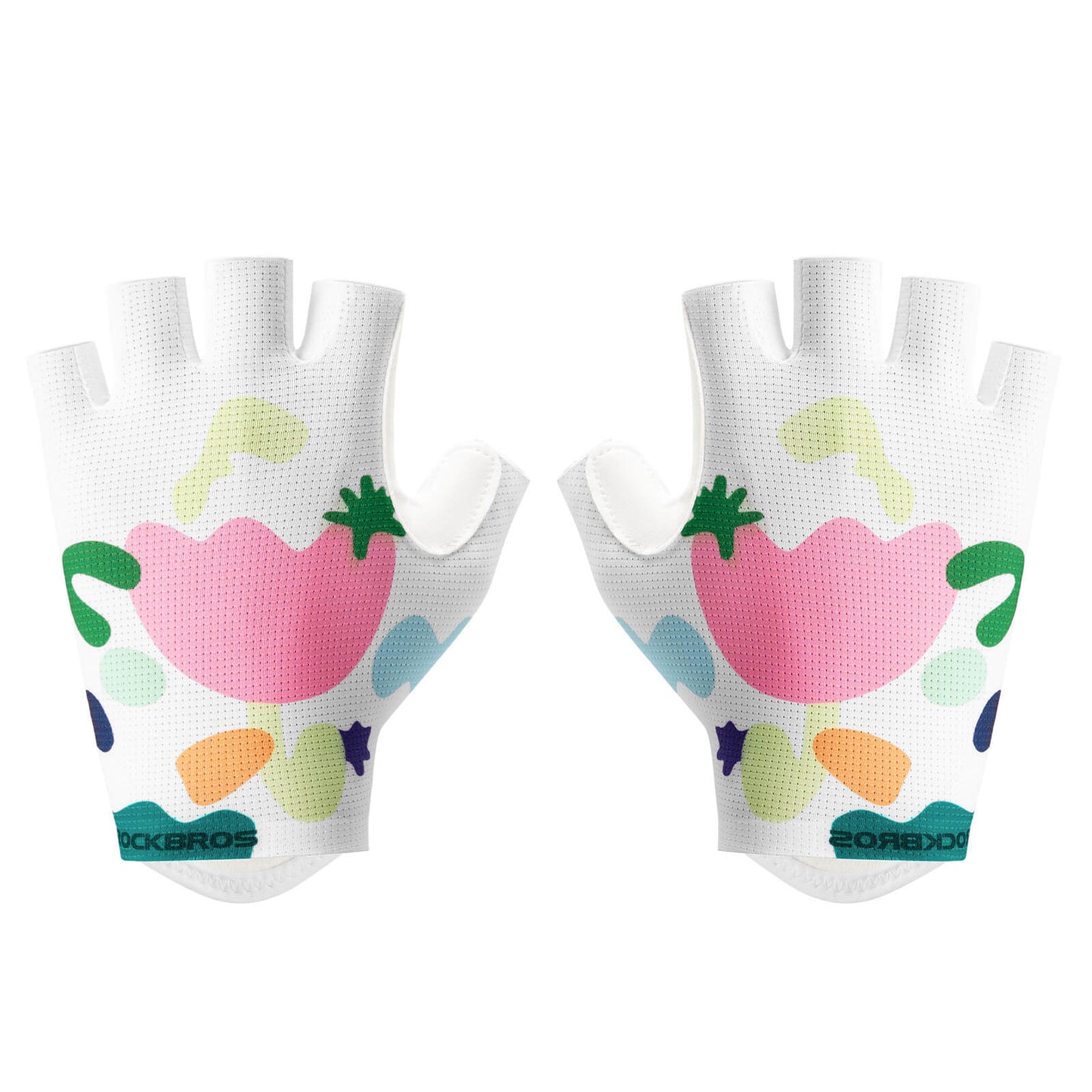 ROCKBROS Rękawiczki rowerowe z półpalcami, oddychające SBR