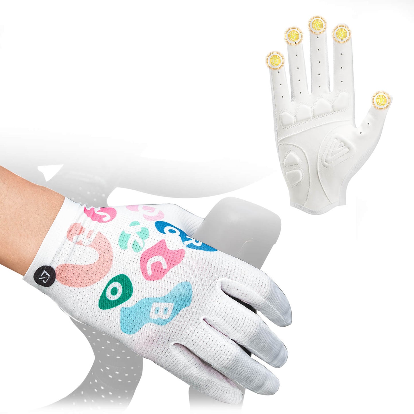 Rękawiczki rowerowe z wkładką SBR, oddychające, bardzo elastyczne, ROCKBROS