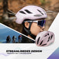 ROCKBROS Kask rowerowy 58-62cm Regulowany Kask miejski Wentylacja Unisex