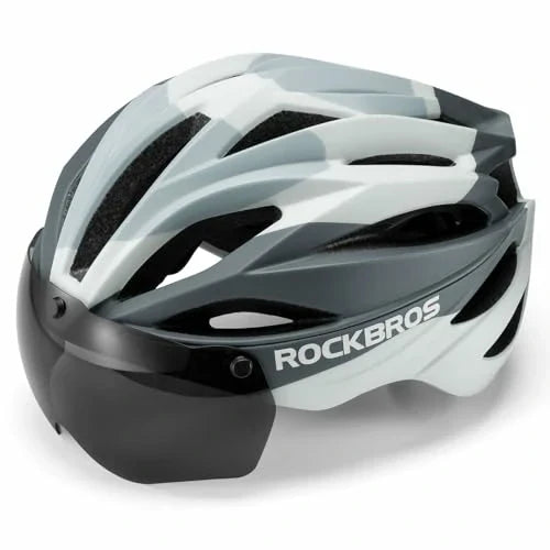 ROCKBROS Kask rowerowy Magnetyczny Odczepiany kask MTB z wizjerem