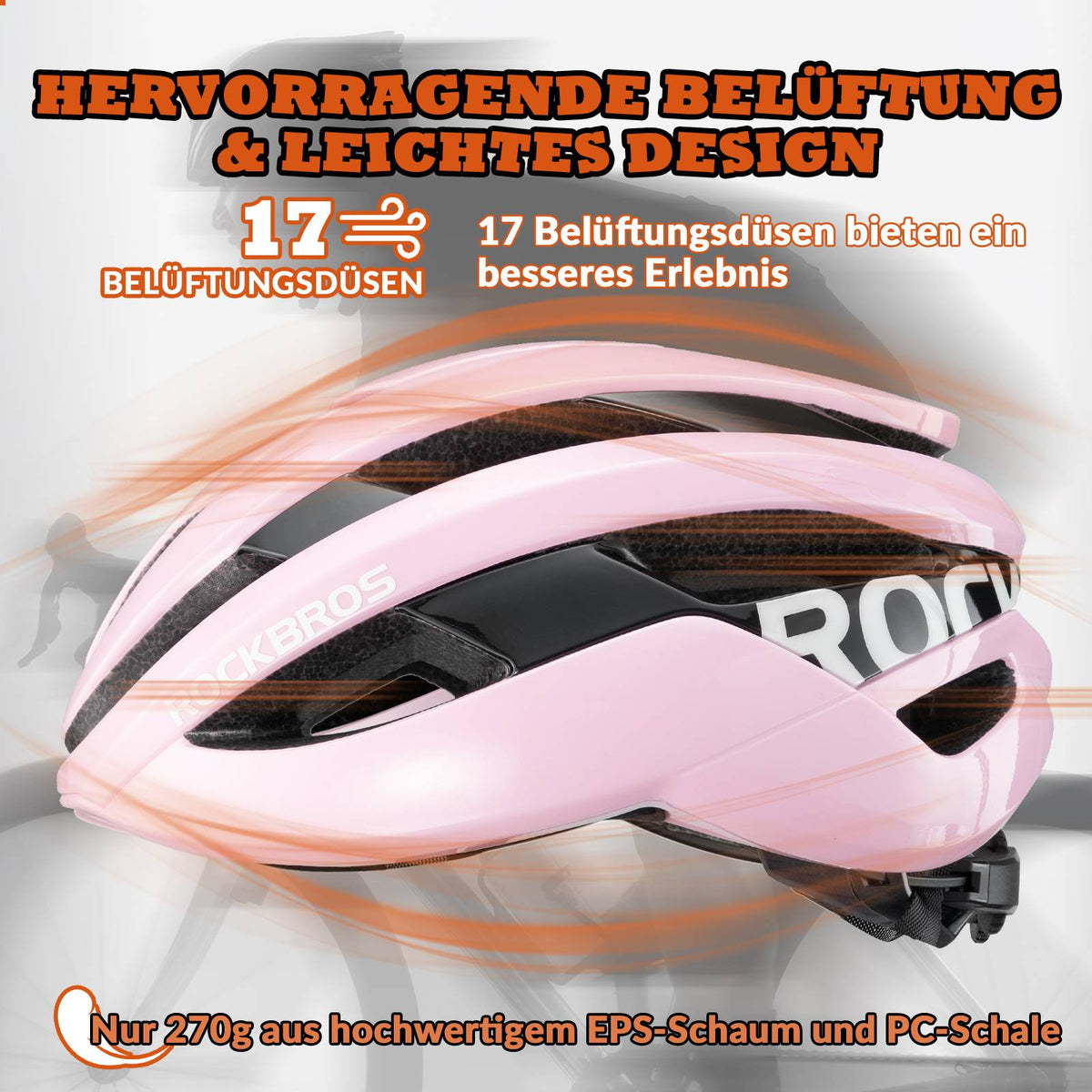 ROCKBROS Kask rowerowy Sport MTB Kask ochronny Oddychający 54-58cm
