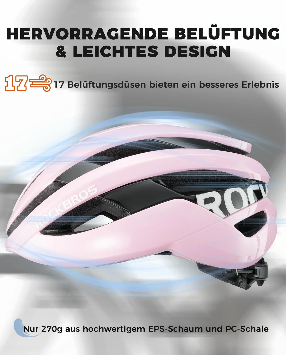 ROCKBROS Kask rowerowy Sport MTB Kask ochronny Oddychający 54-58cm