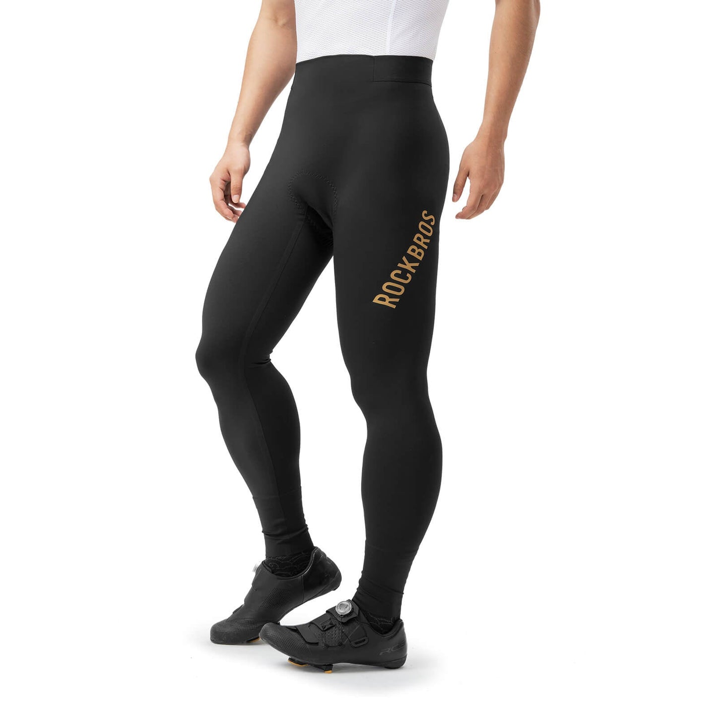 Spodnie rowerowe, długie spodnie rowerowe, ocieplane, oddychające, męskie, ROCKBROS
