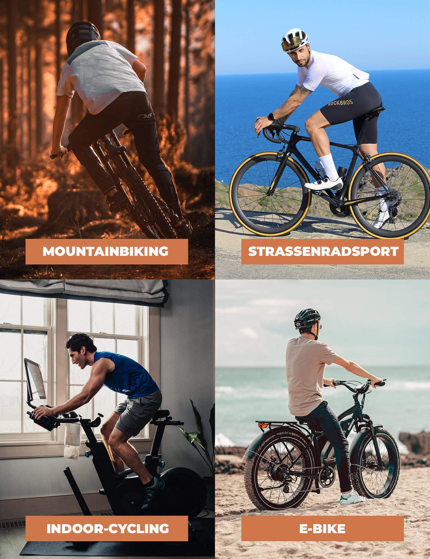 Spodnie rowerowe, długie spodnie rowerowe, ocieplane, oddychające, męskie, ROCKBROS