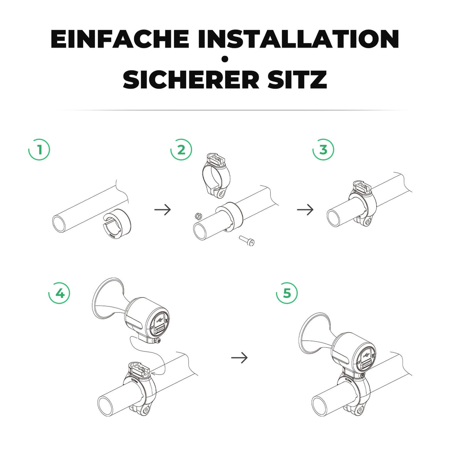 Dzwonek rowerowy elektryczny, dźwięk 120 dB, wodoodporność IPX5, śledzenie smartfona, ROCKBROS