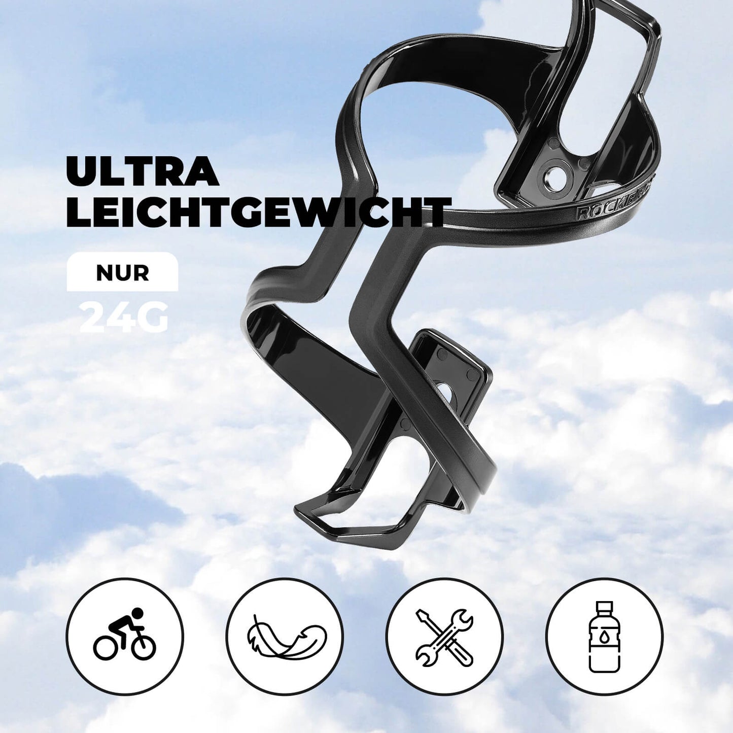 Uchwyty na bidon rowerowy, 2 sztuki, ROCKBROS