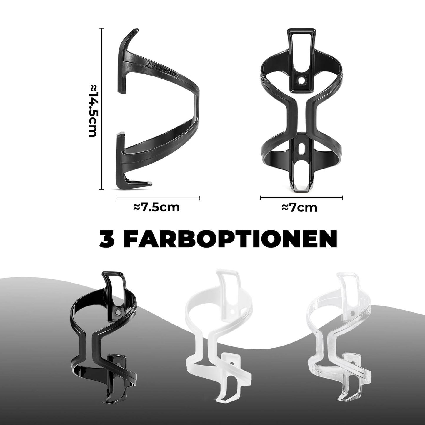 Uchwyty na bidon rowerowy, 2 sztuki, ROCKBROS