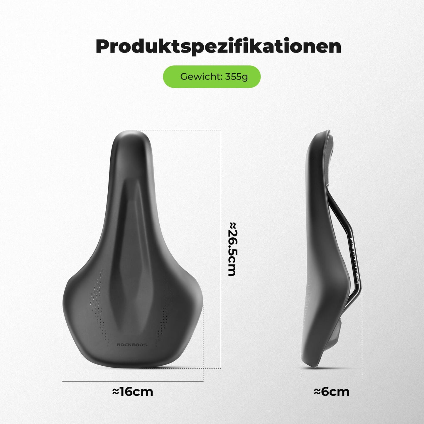 Lekkie, oddychające siodełko rowerowe - Do rowerów górskich, szosowych i gravelowych ROCKBROS