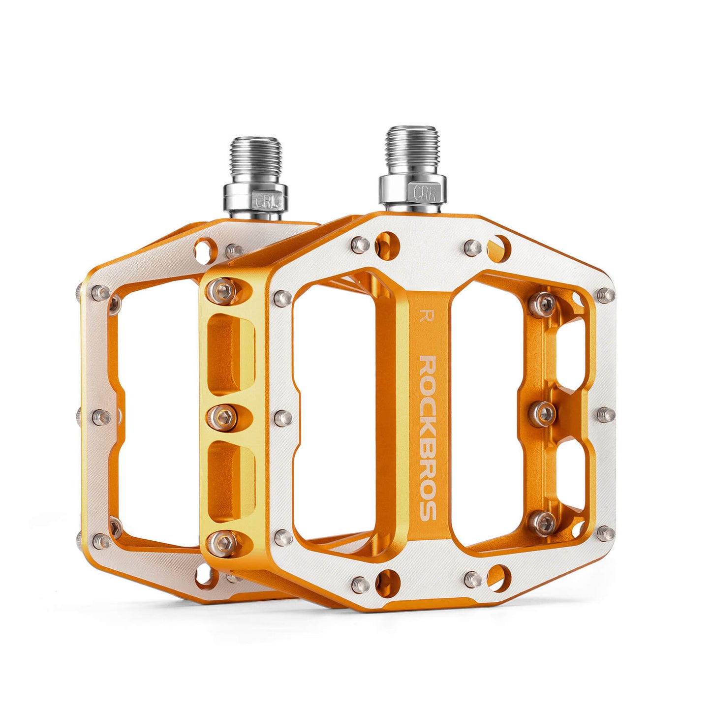 Pedały z antypoślizgowymi bolcami - Szeroka platforma i oś chromowo-molibdenowa ROCKBROS