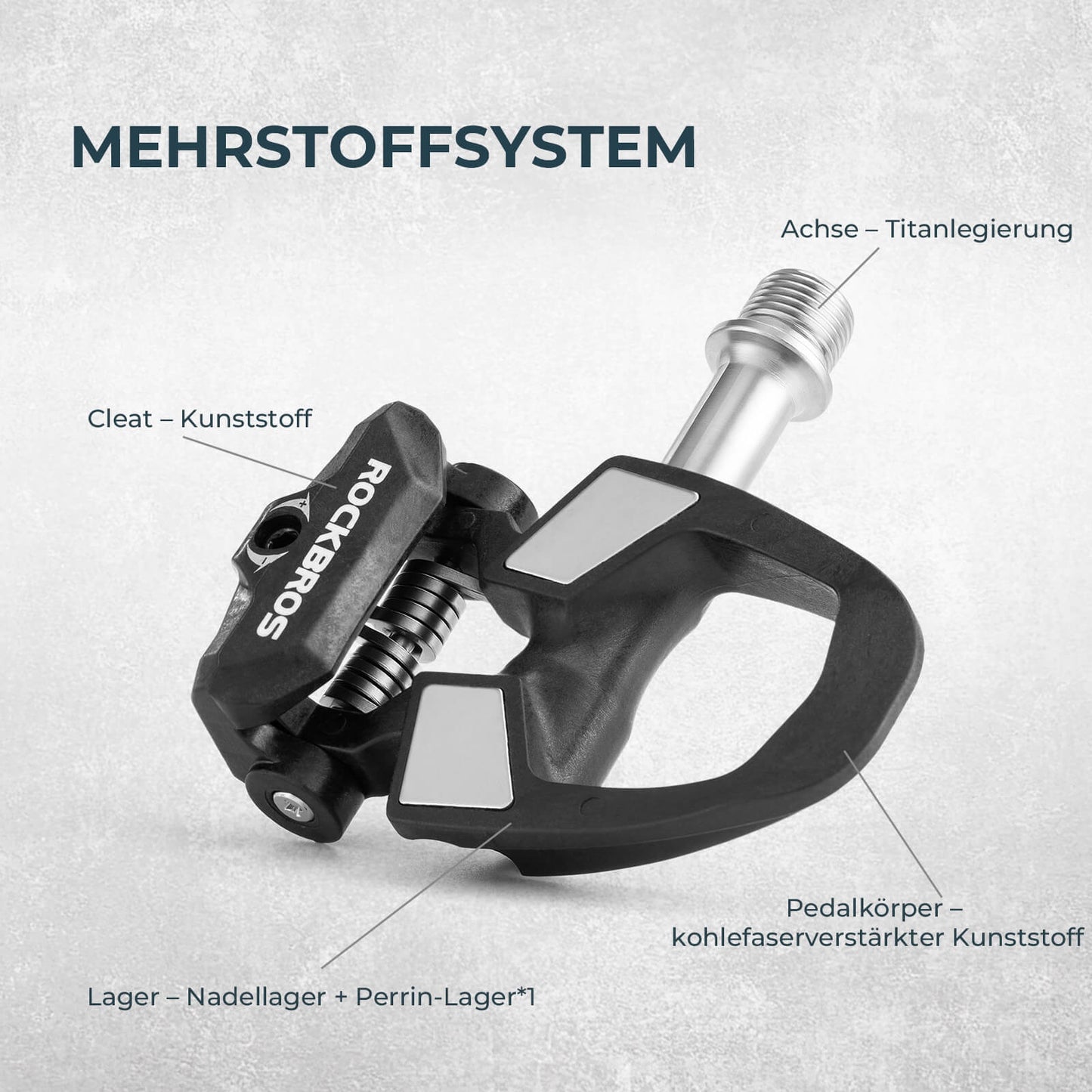 Pedały rowerowe SPD z regulowanym naciągiem ROCKBROS