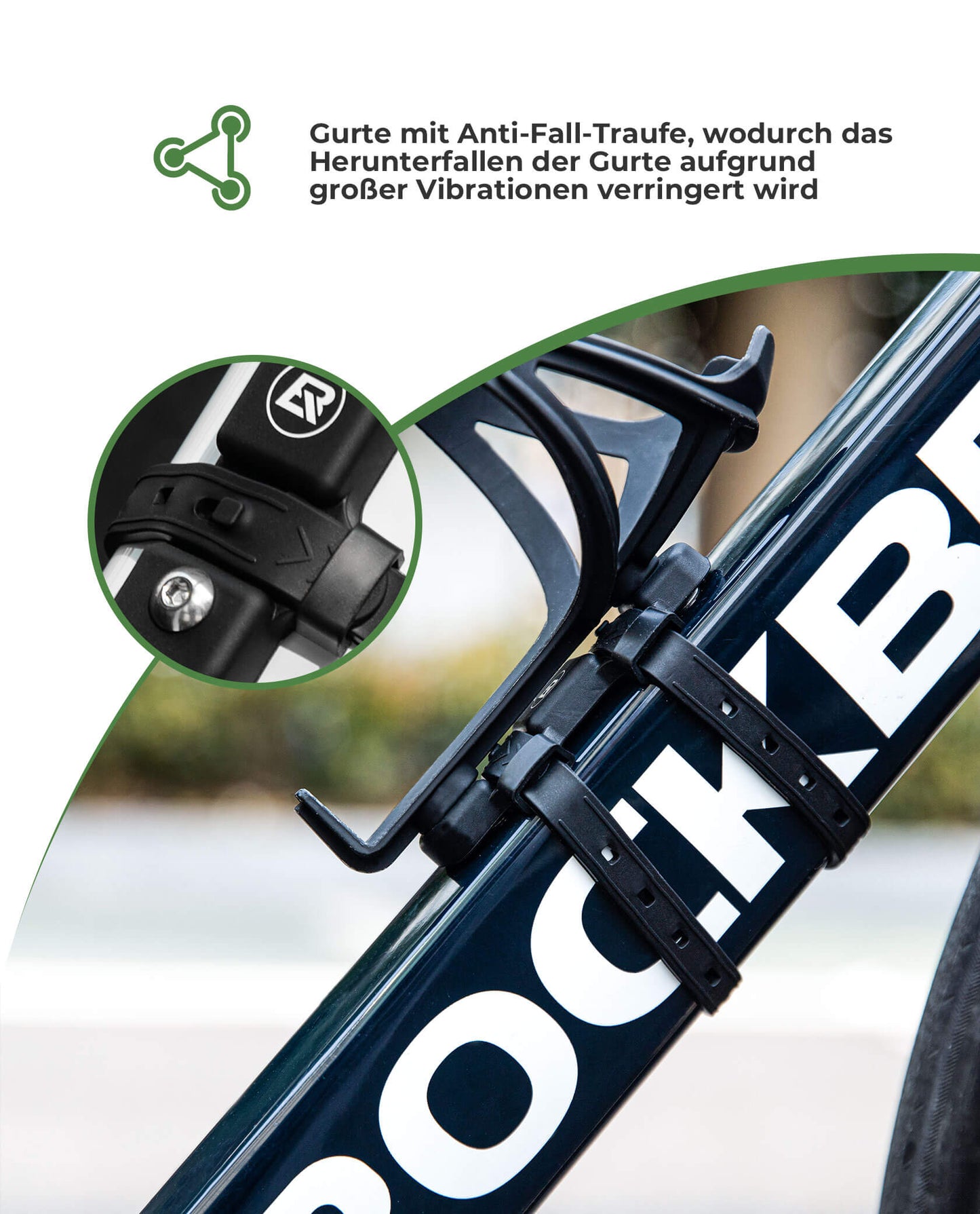 Uniwersalny uchwyt na bidon do roweru. Nie wymaga wiercenia. Podstawa do konwersji. ROCKBROS