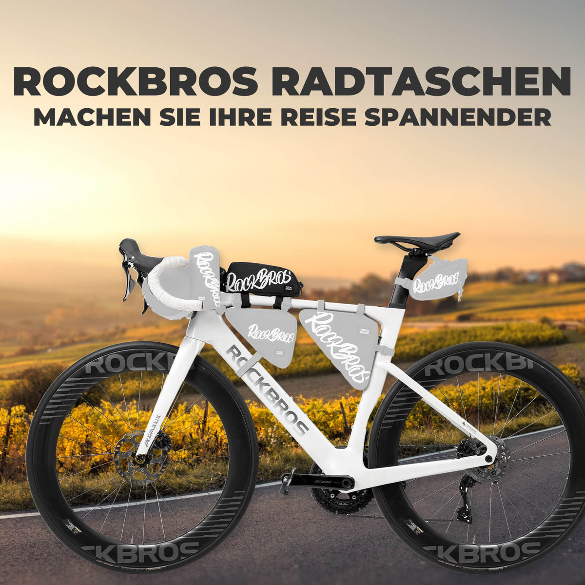 ROCKBROS Sakwa na rurę górną Sakwa ramowa 0,8L - SketchRide Series