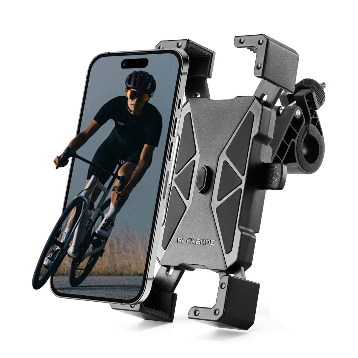 ROCKBROS Uchwyt na telefon rowerowy 360° Obracany dla telefonu 4.5~7.2"