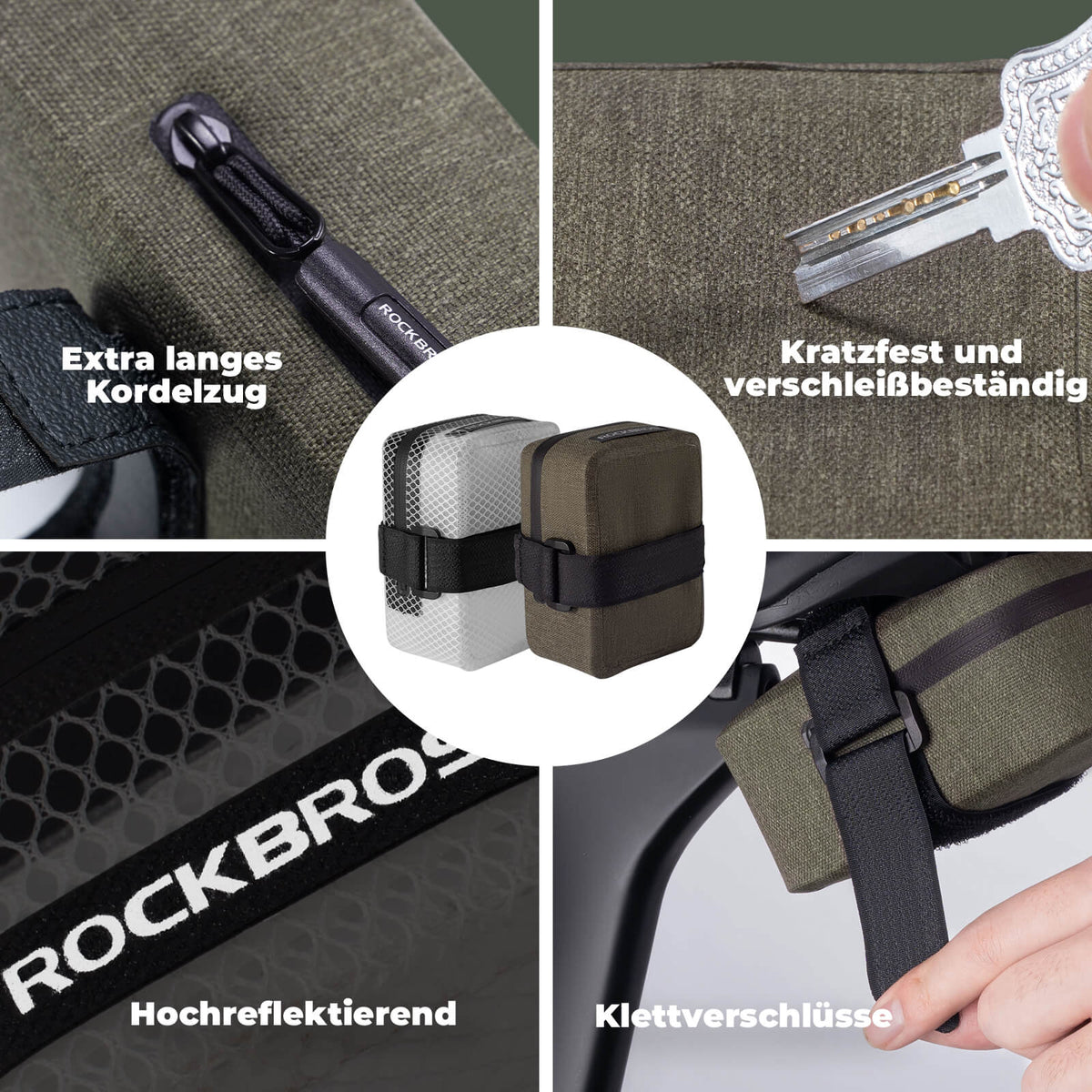 ROCKBROS Sakiewka rowerowa podsiodełkowa lekka kompaktowa wodoodporna rower szosowy MTB