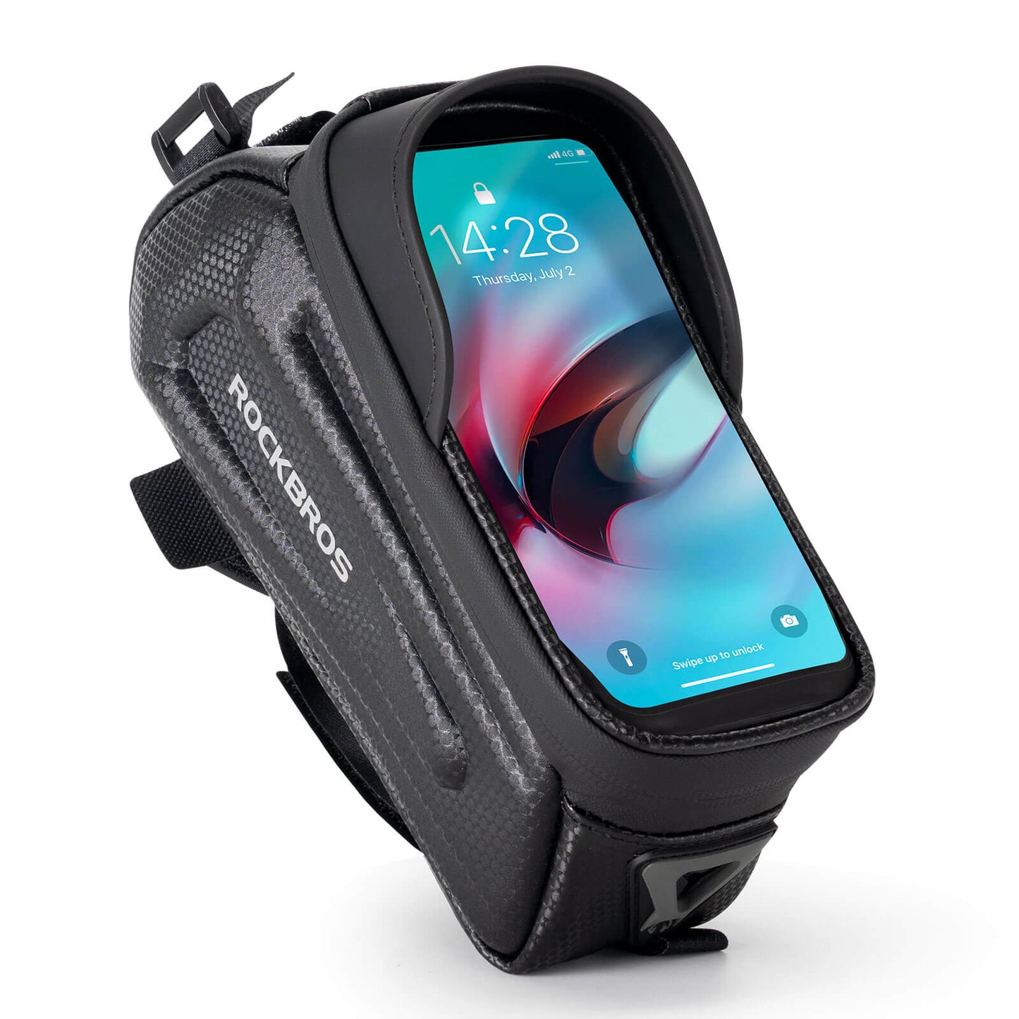 Wodoodporna torba rowerowa, etui na telefon komórkowy z ekranem dotykowym TPU, ROCKBROS