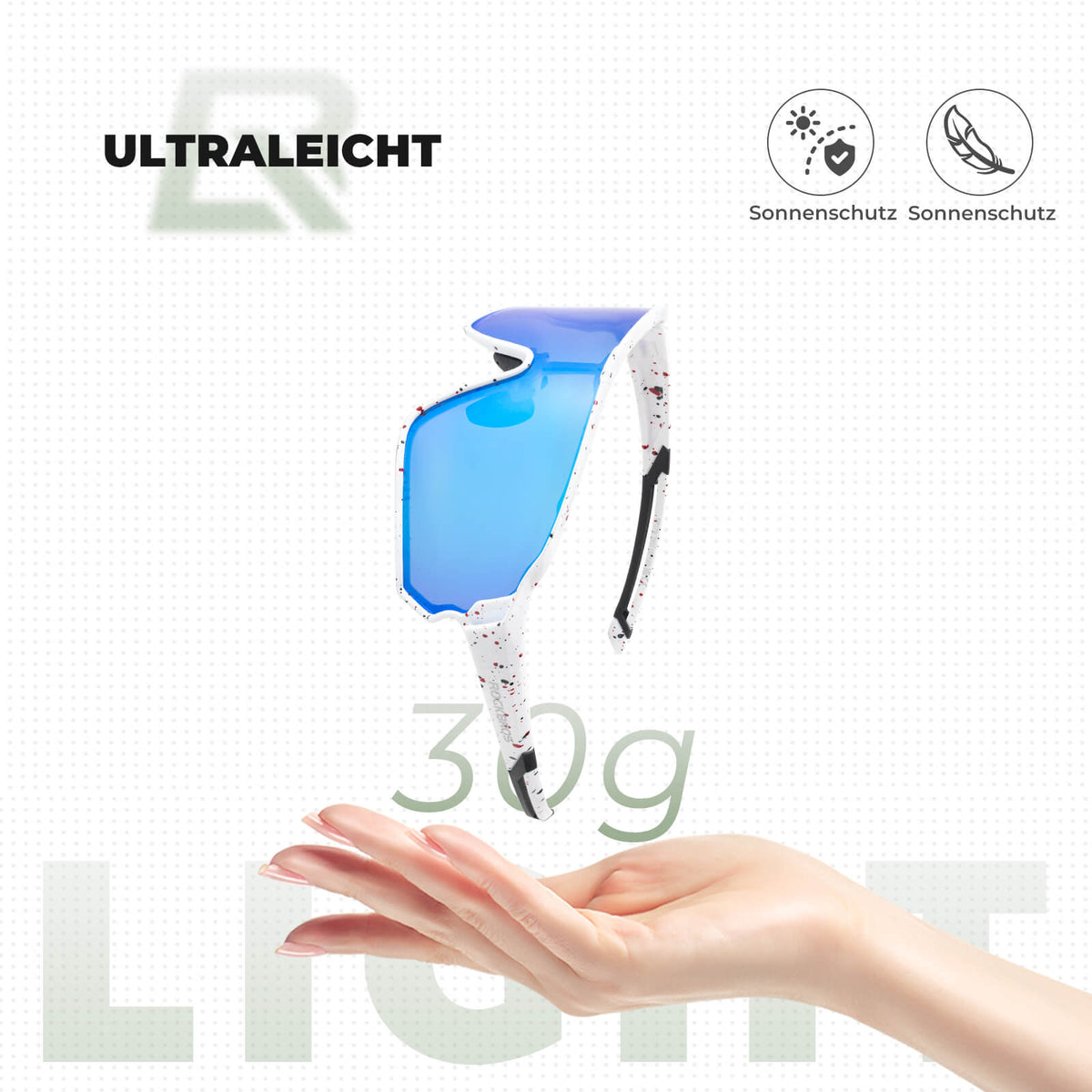 ROCKBROS Ultralekka polaryzowana okulary rowerowe (UV400)